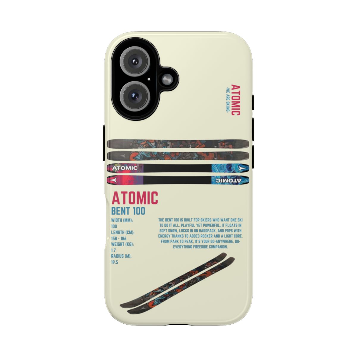 Atomic Bent 100 Phone Case