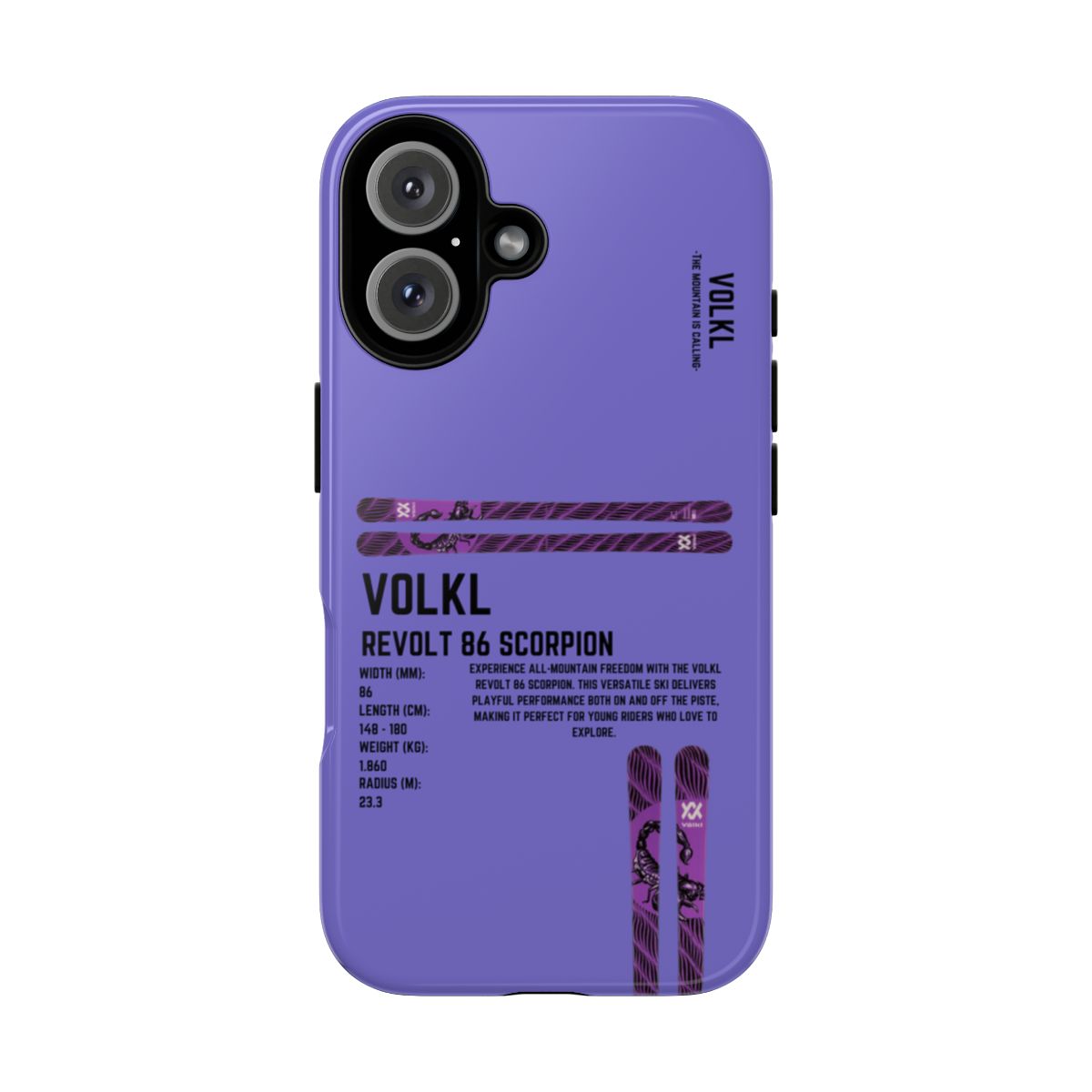 Volkl Revolt 86 Scorpion Phone Case
