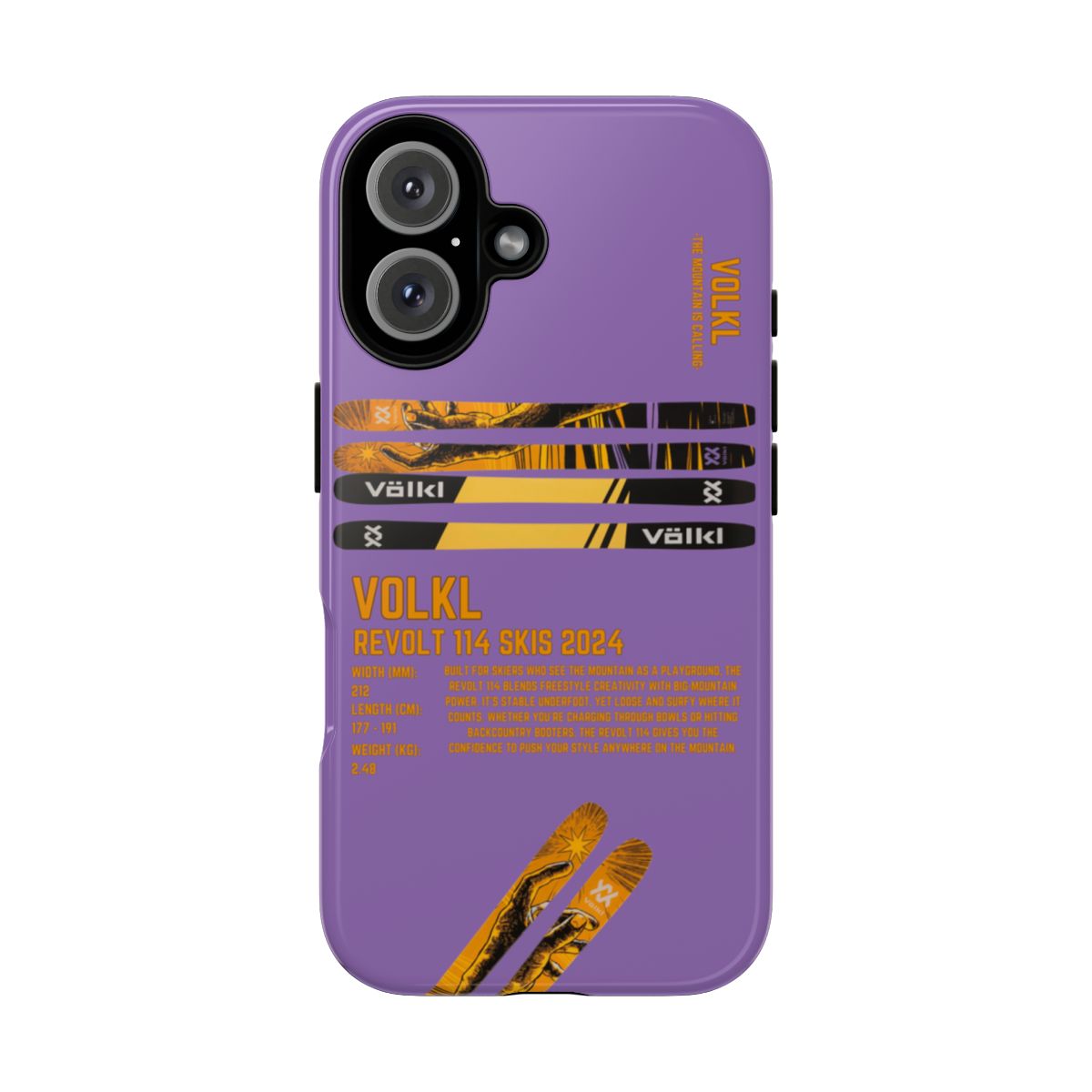 Volkl Revolt 114 Skis Phone Case