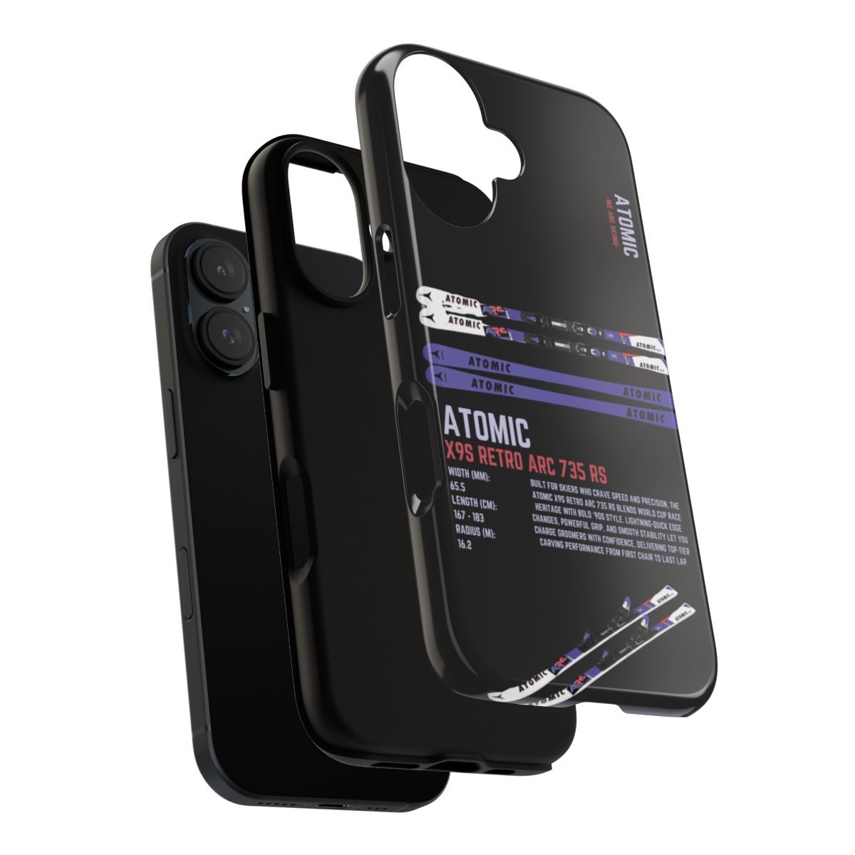 Atomic X9S Retro Arc 735 Phone Case