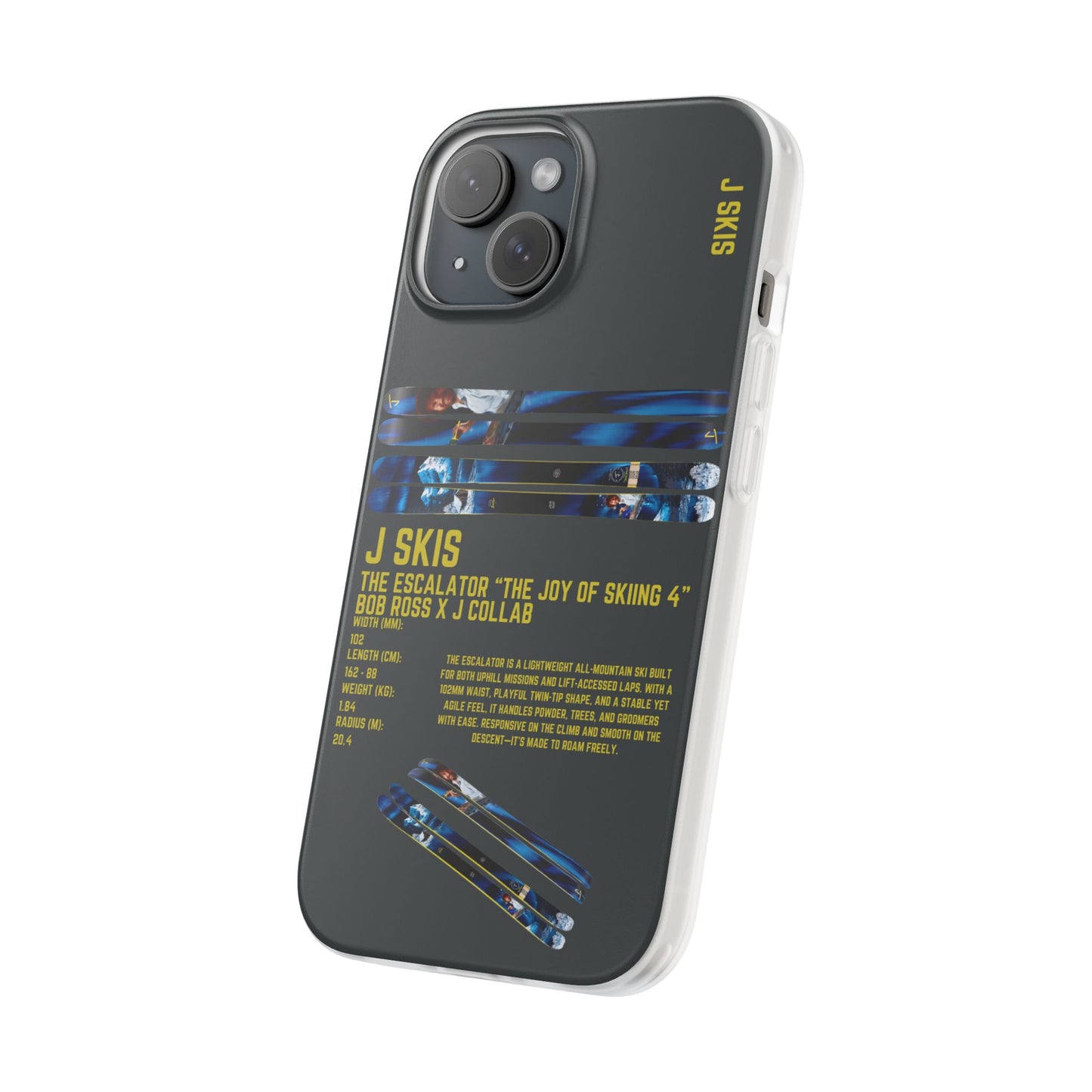 J Skis The Allplay "THE JOY OF SKIING" Bob Ross x J Collab