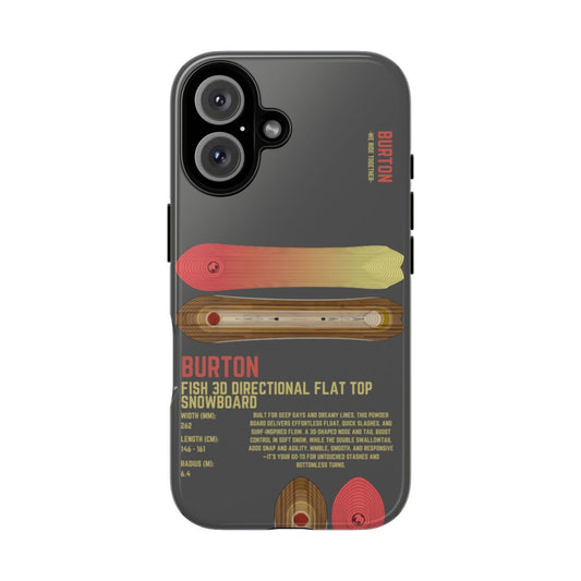 Burton Fish 3D Directional Flat Top Snowboard Phone Case