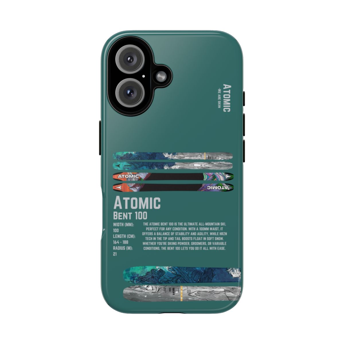 Atomic Bent 100 Phone Case