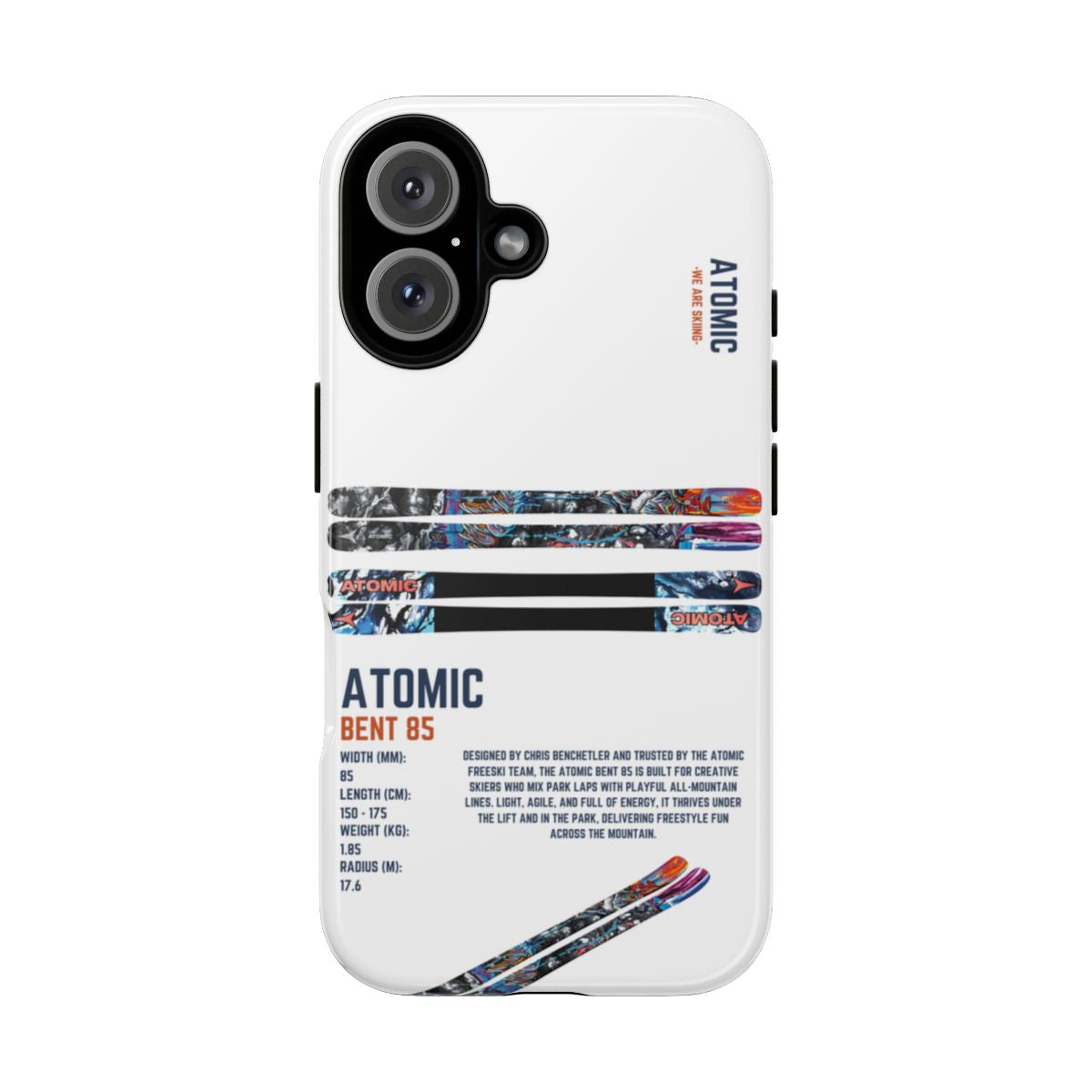 Atomic Bent 85 Phone Case