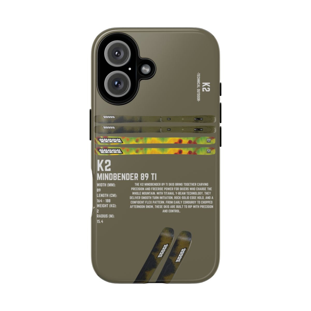 K2 Mindbender 89 TI Phone Case