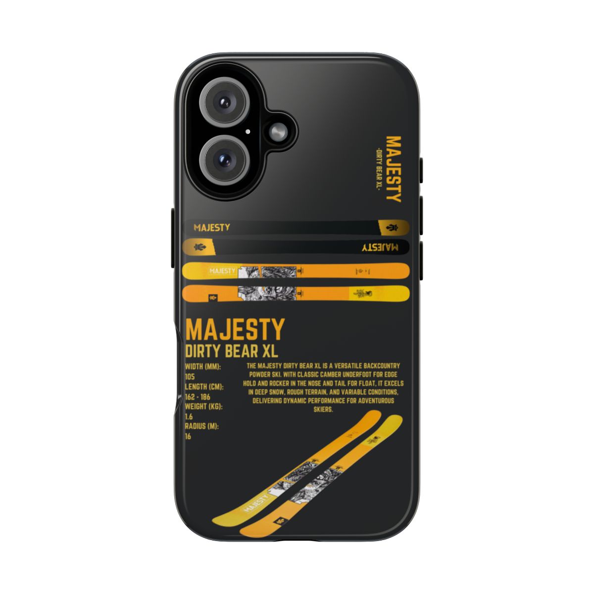 Majesty Dirty Bear Xl Phone Case