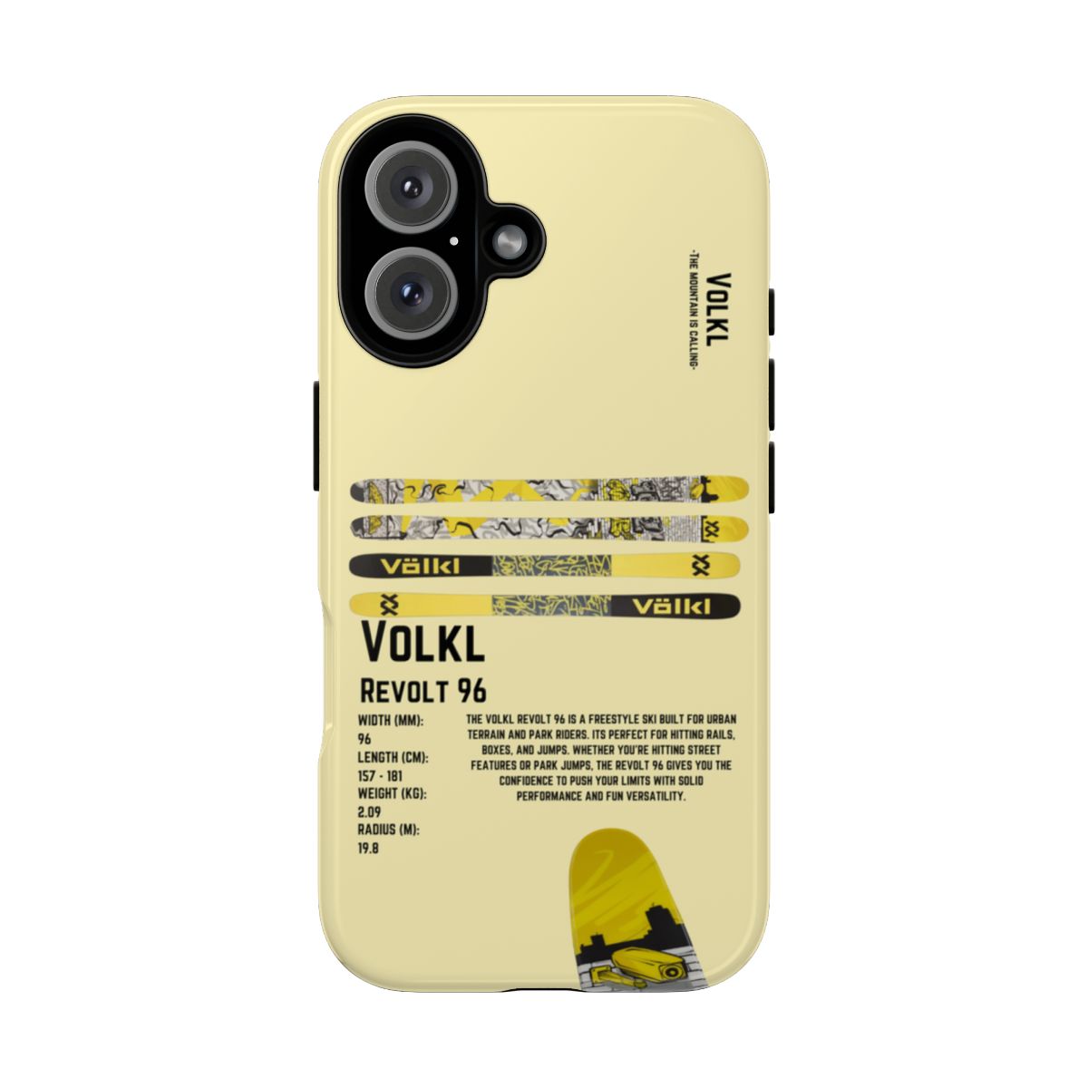 Volkl Revolt 96 Phone Case