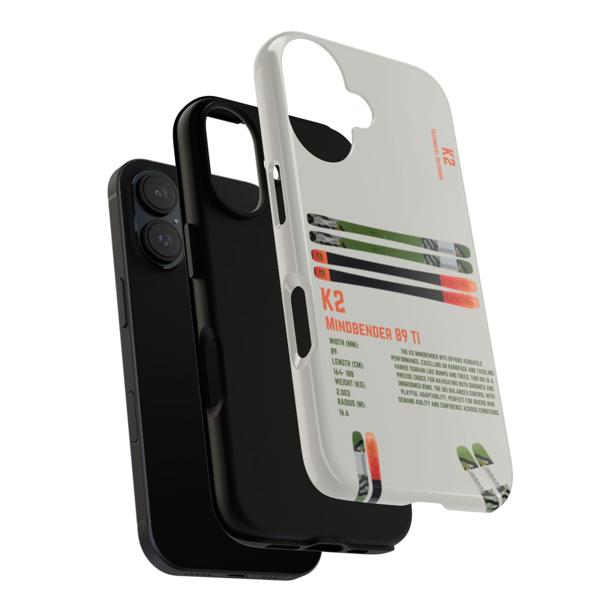 K2 Mindbender 89Ti Men's Skis Phone Case