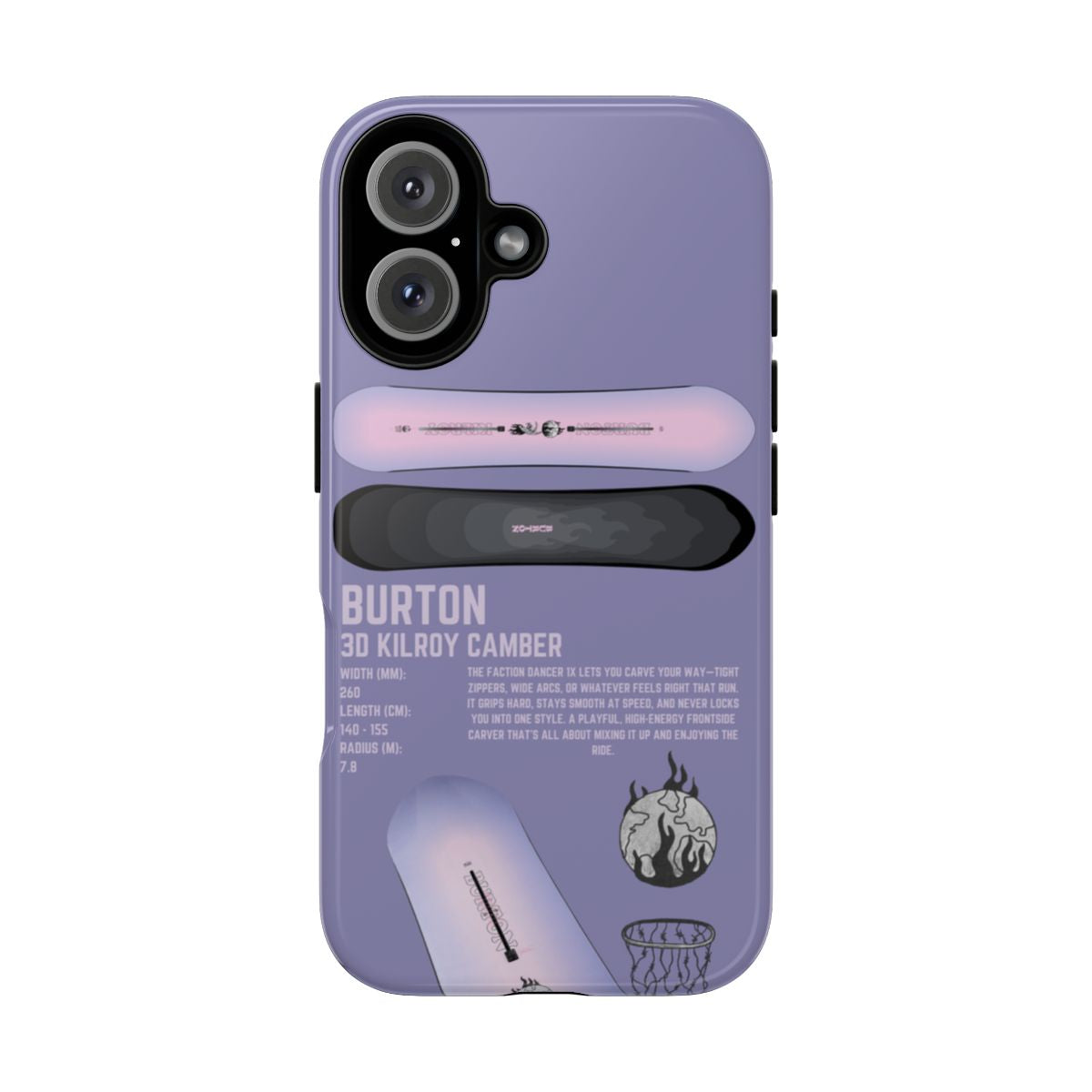Burton 3D Kilyor Camber Phone Case