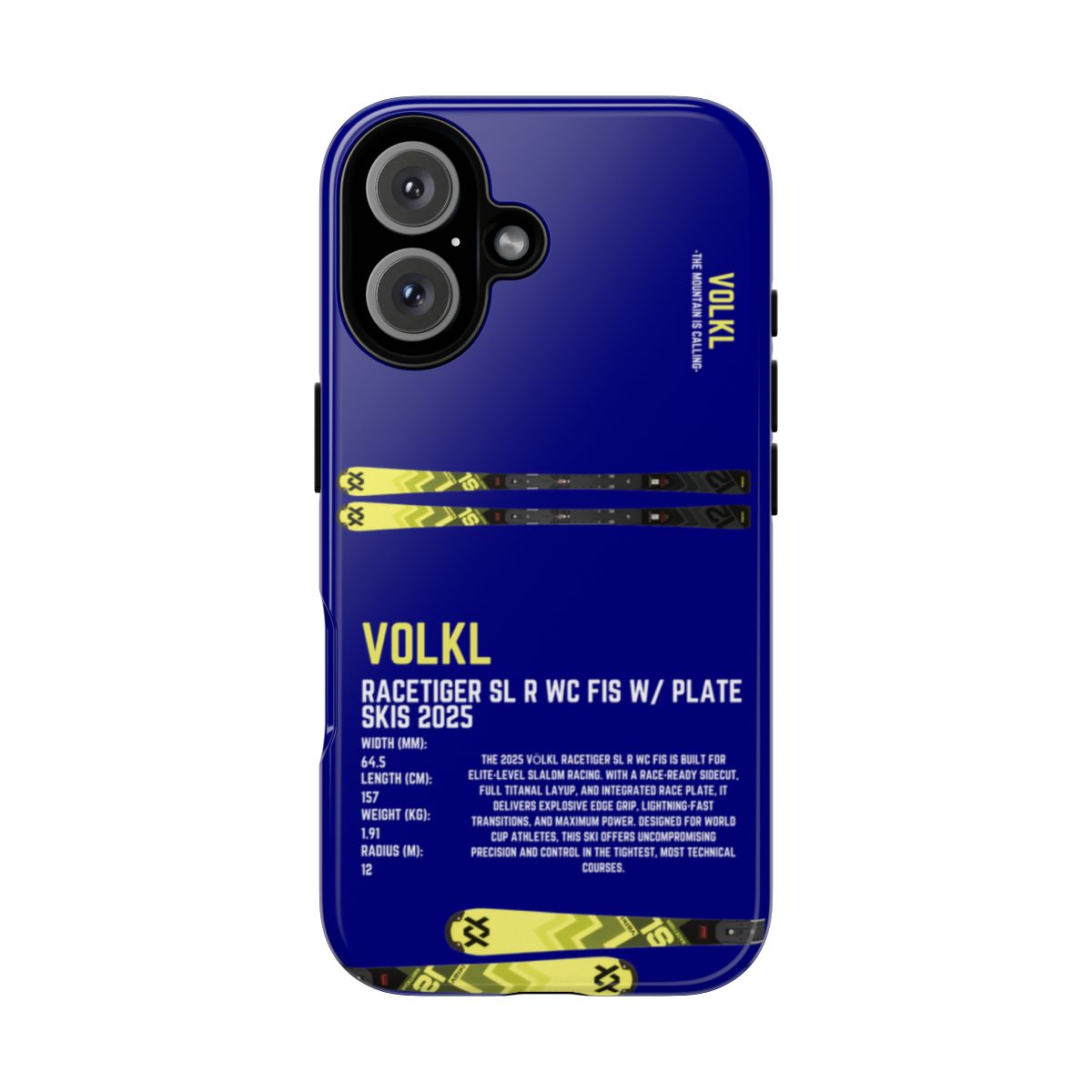 Volkl Racetiger SL R WC FIS Phone Case