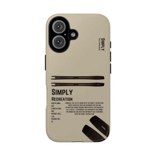 Simply Recreation Beige Phone Case