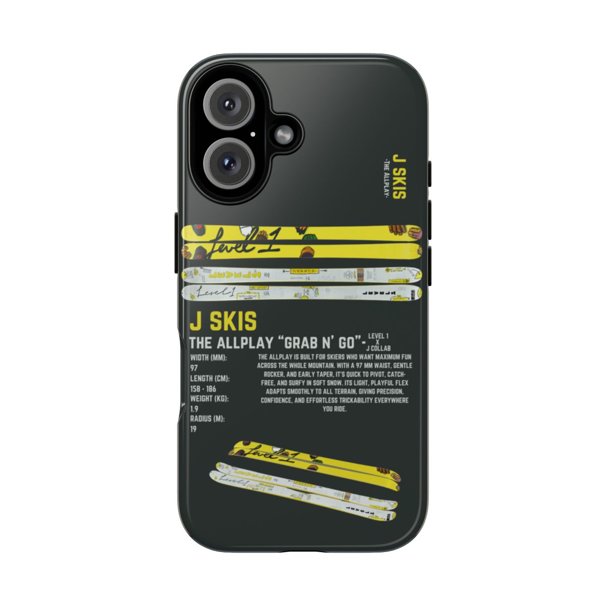 J Skis Gran N Go Phone Case