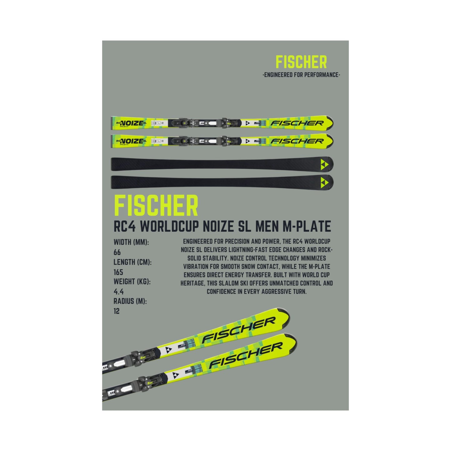 Fischer RC4 Worldcup Noize SL Men M-Plate