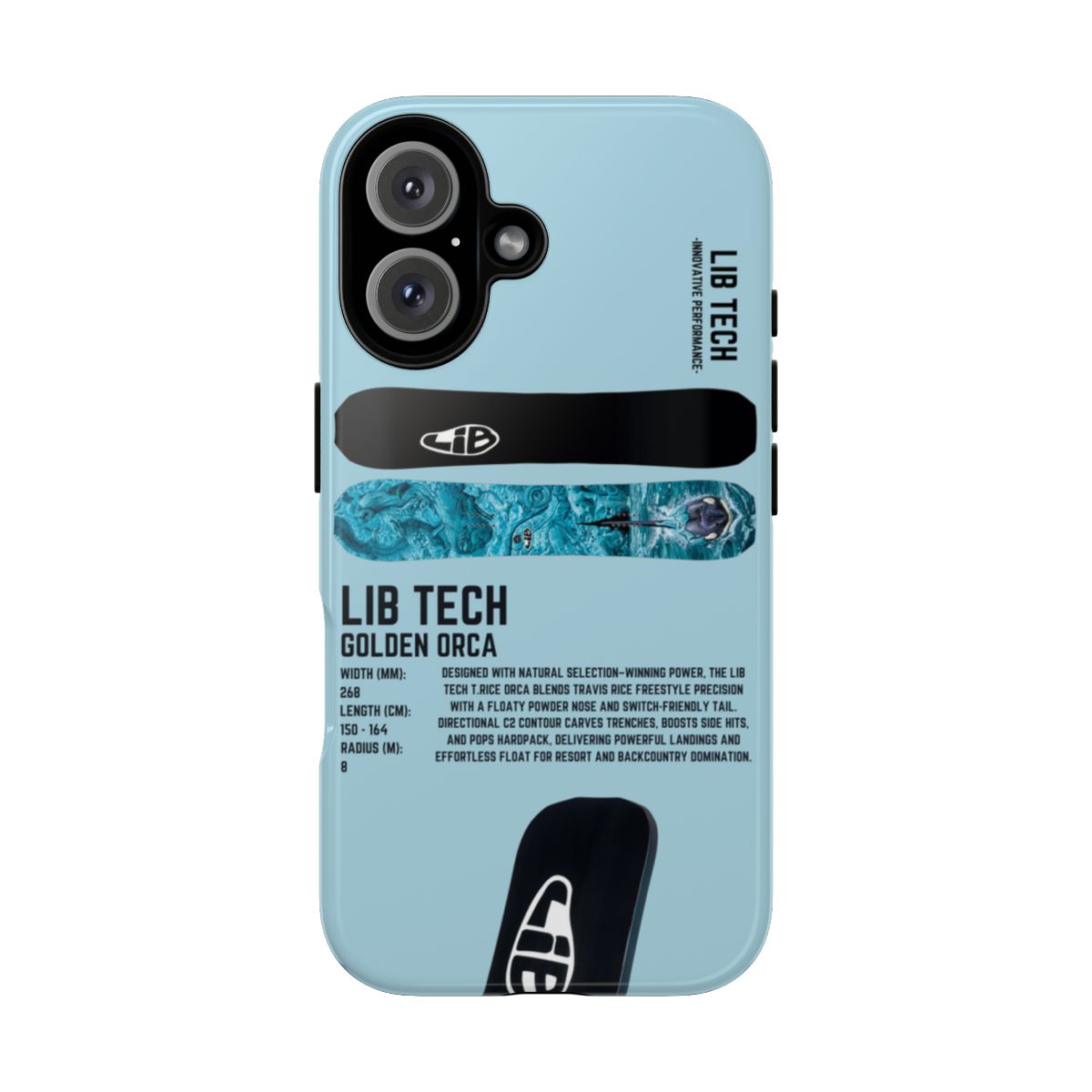 Lib Tech Golden Orca Phone Case