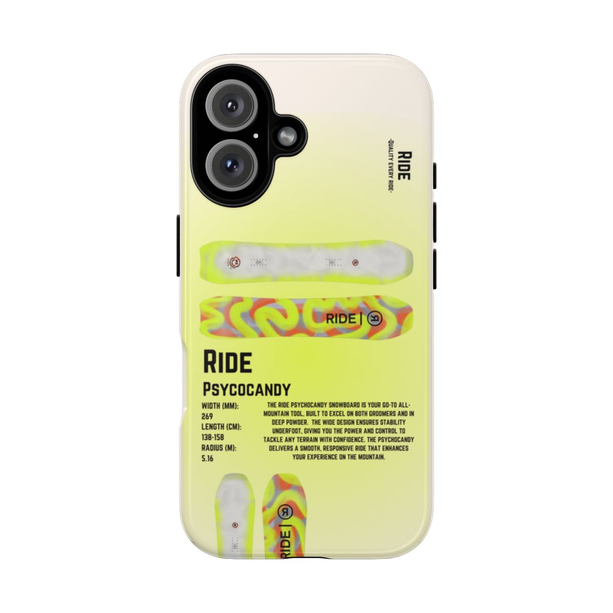 Ride Psycocandy Phone Case