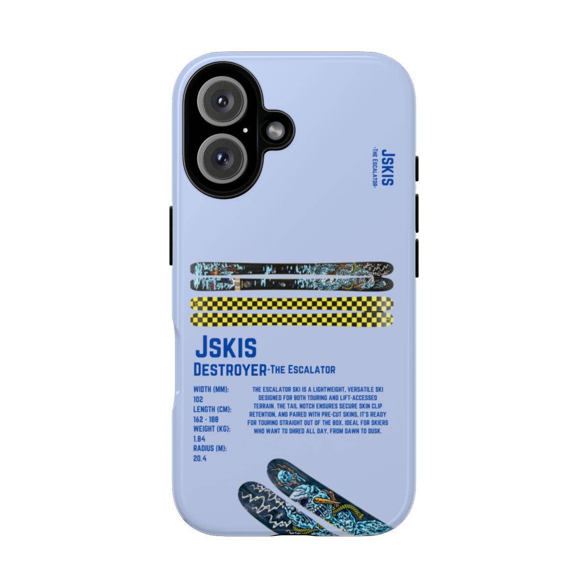 J Skis Destroyer Phone Case