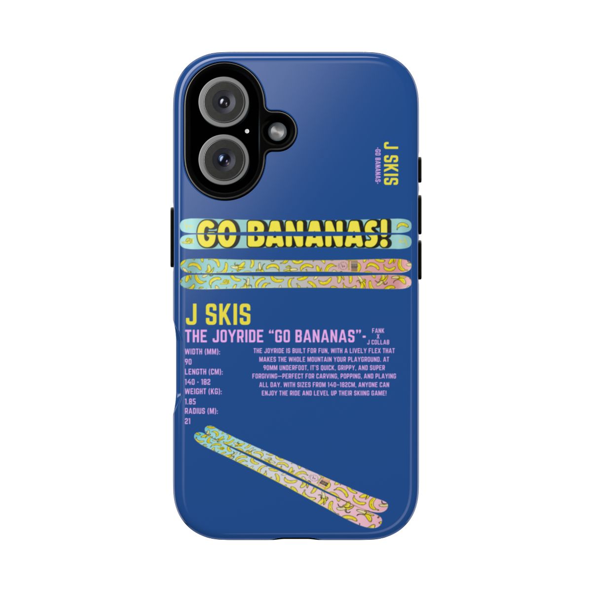 J Skis The Joyride Go Bananas Phone Case