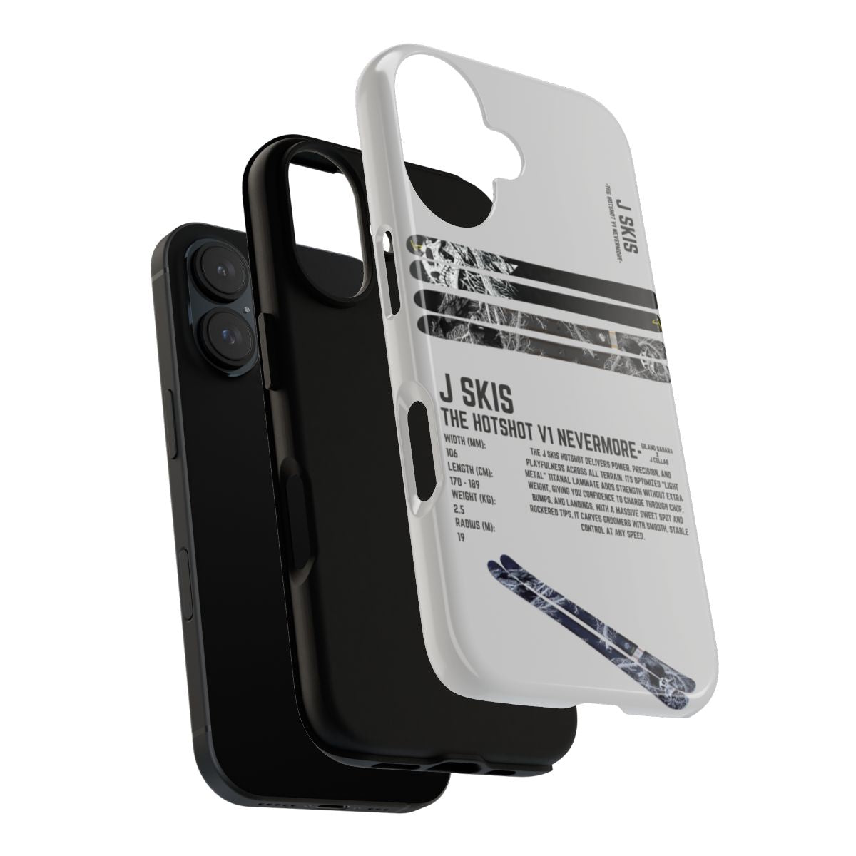 J Skis The Hotshot V1 Nevermore Phone Case