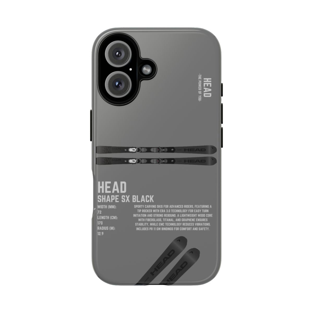 Head Shape SX Black Phone Case
