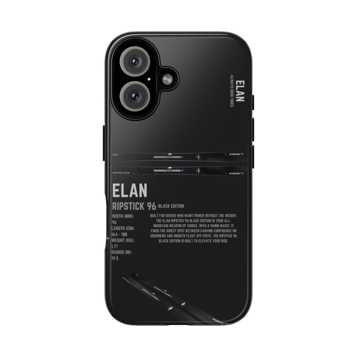 Elan Ripstick 96 Black Edition 2324 Phone Case