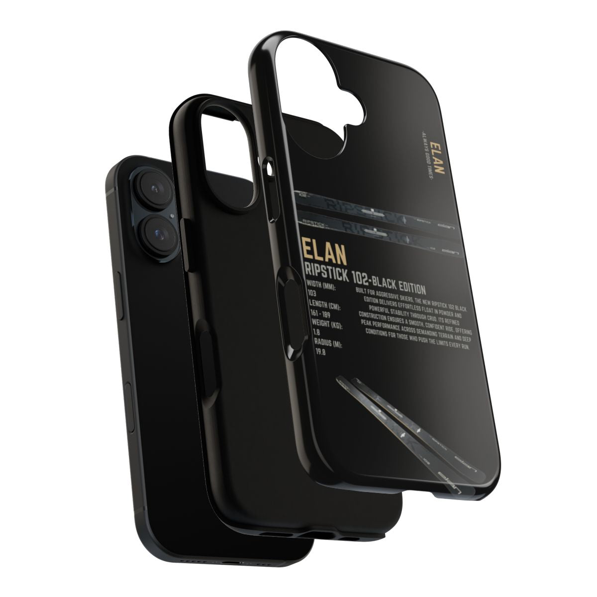 Elan Ripstick 102 Black Edition Phone Case