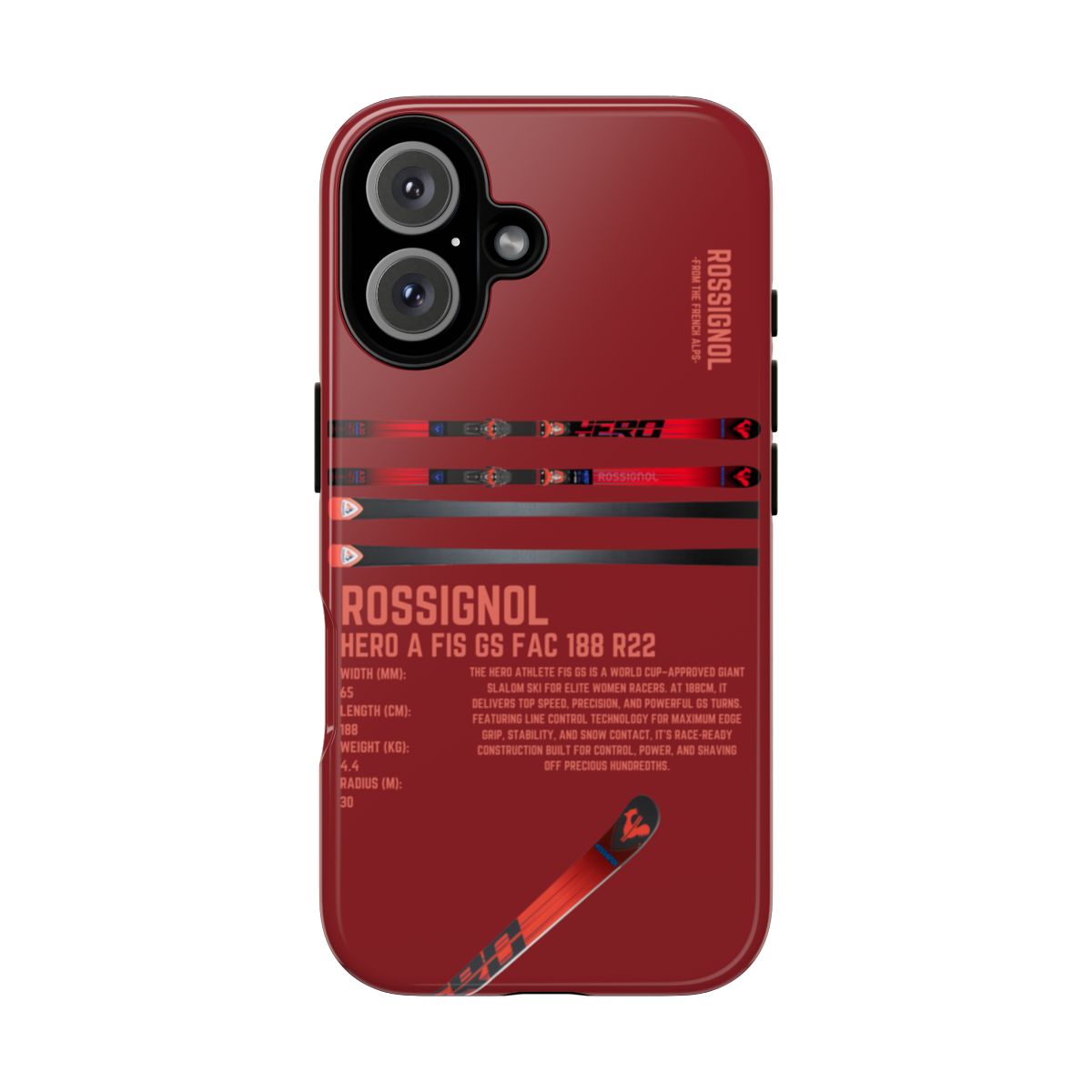 Rossignol Hero A FIS GS Fac 188 R22 Phone Case