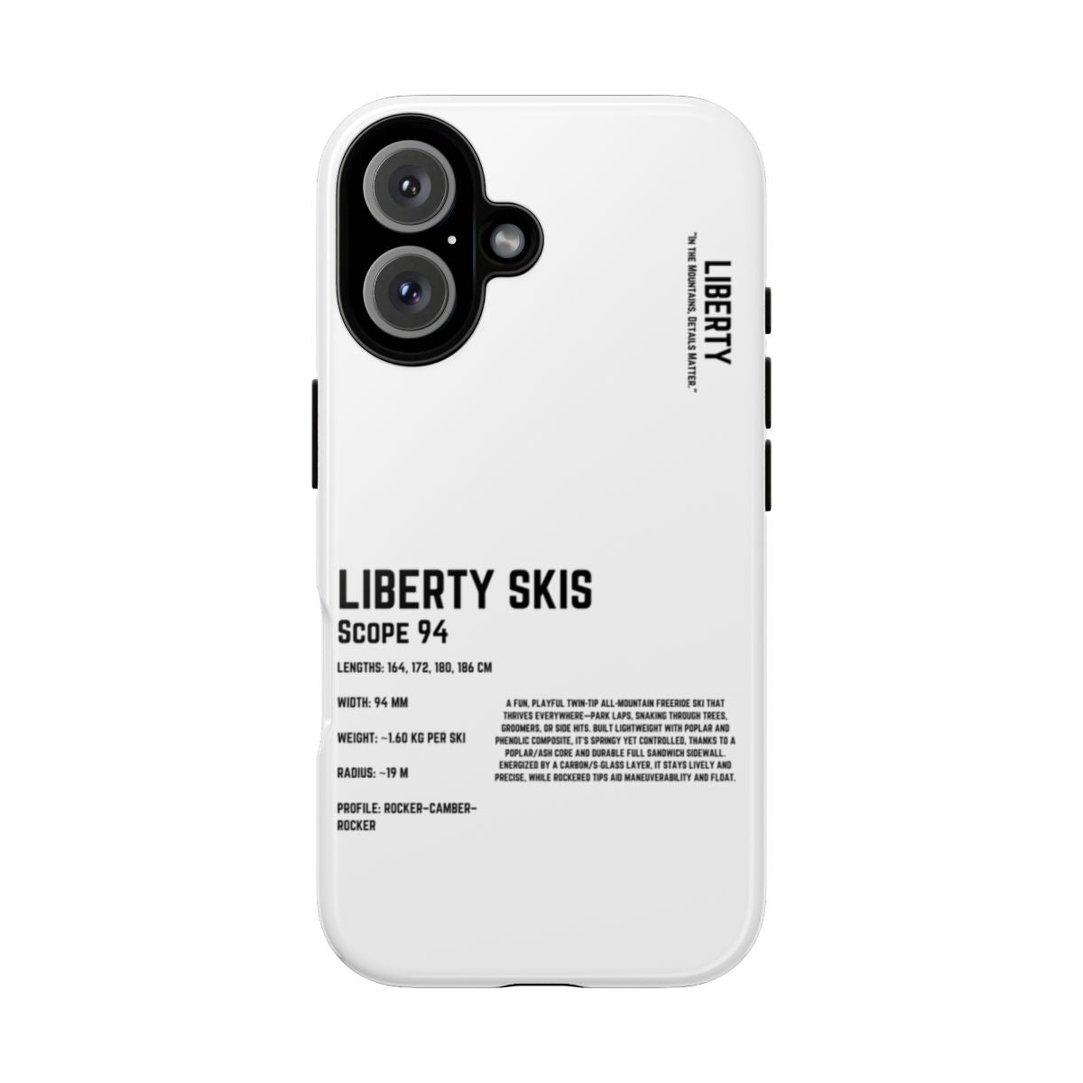 Liberty Skis Scope 94 Phone Case