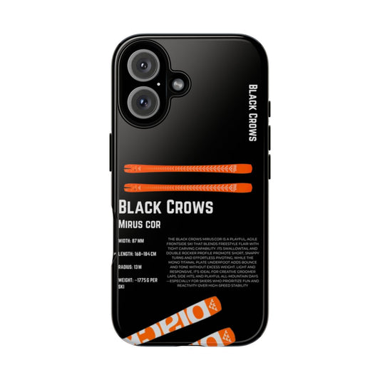 Black Crows Mirus Cor Rosa Phone Case