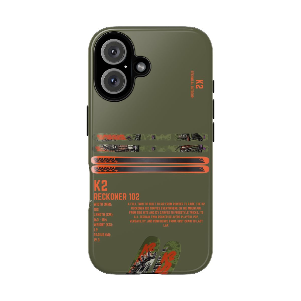 K2 Reckoner 102 Phone Case