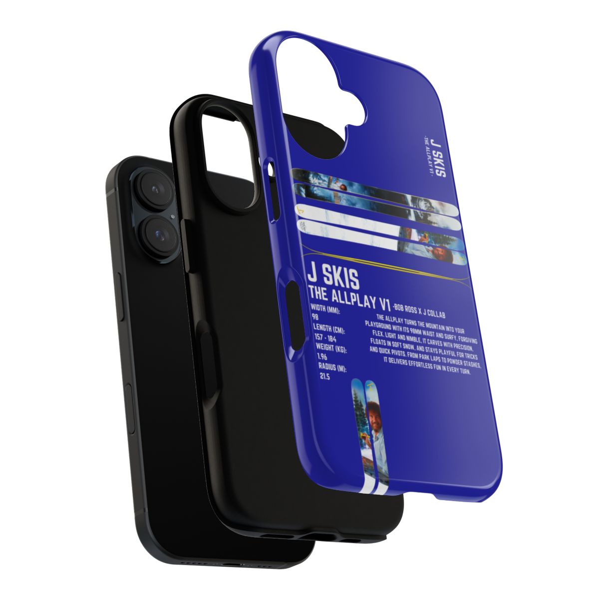 J Skis The Allplay V1 -Bob Ross X J Collab Phone Case