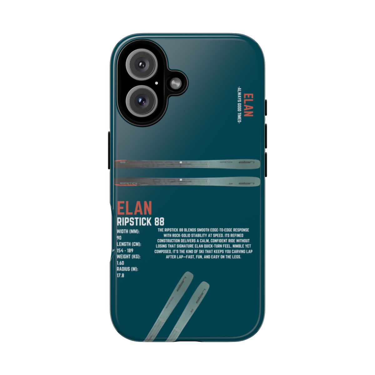 Elan Ripstick 88 Skis Phone Case