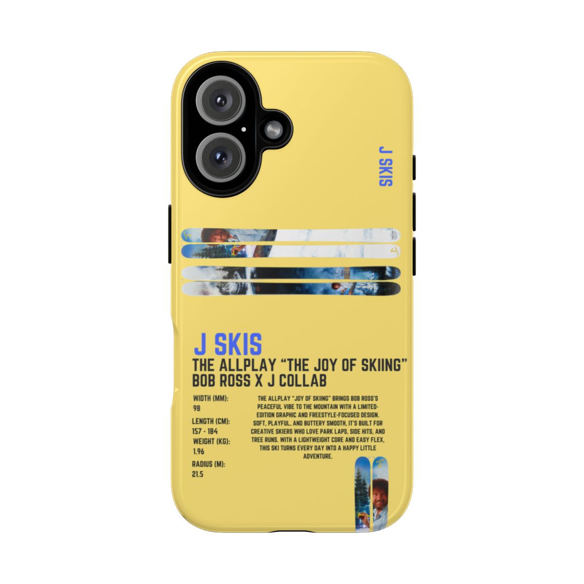 J Skis The Allplay Bob Ross X J Collab Phone Case