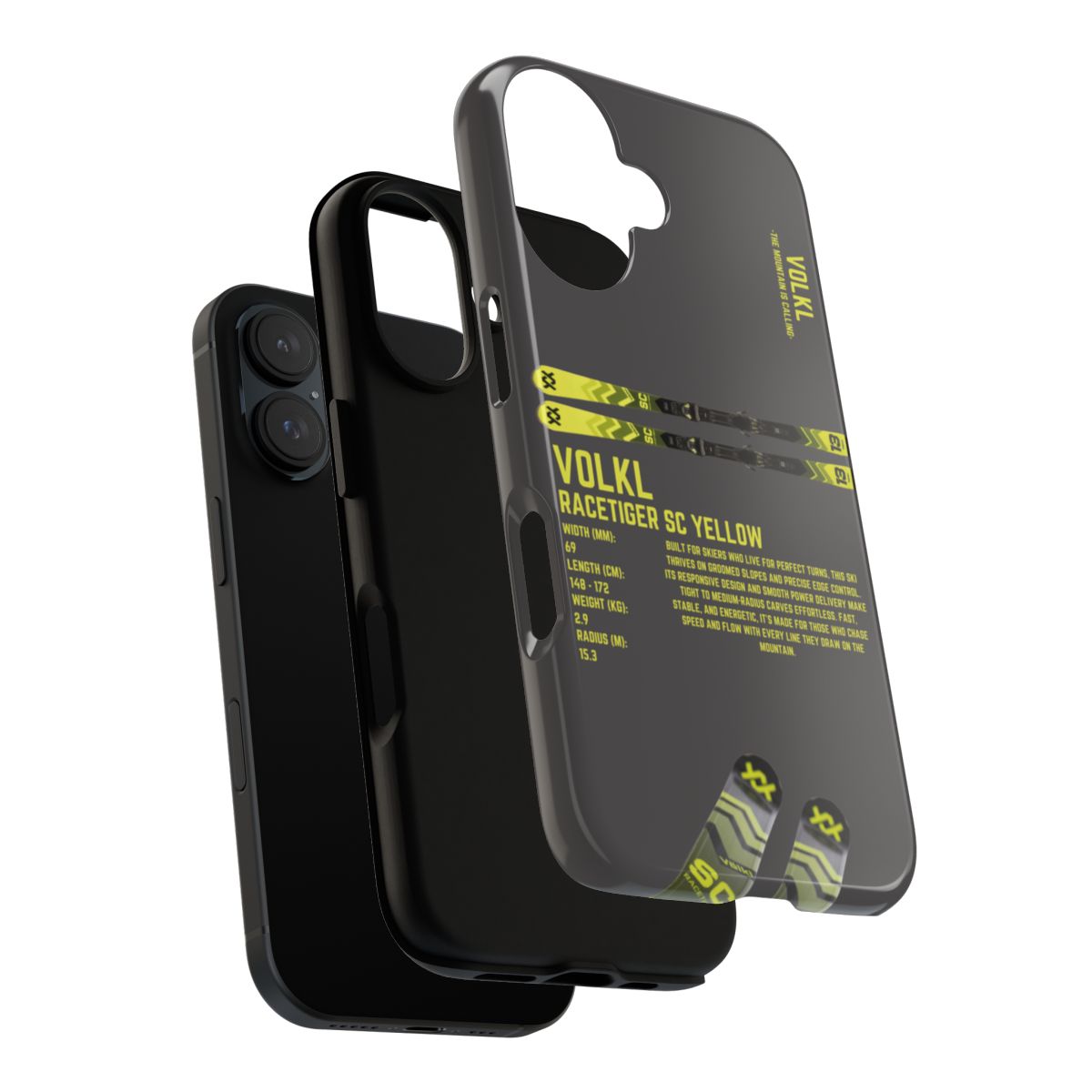 Volkl Reacetiger SC Yellow Phone Case