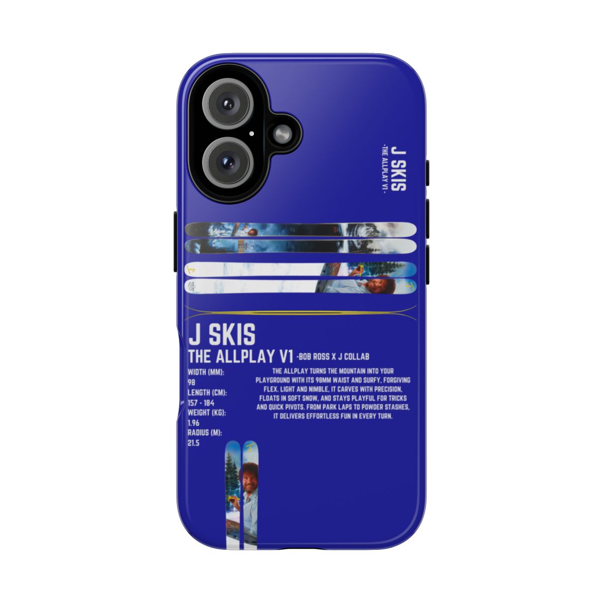 J Skis The Allplay V1 -Bob Ross X J Collab Phone Case