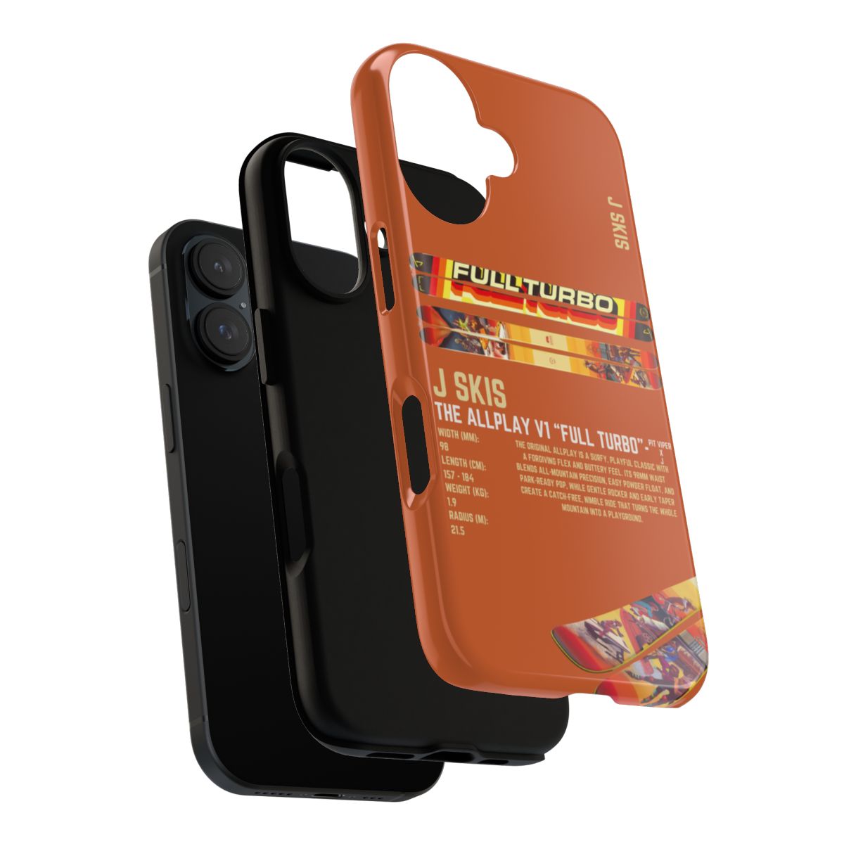 J Skis Allplay V1 Full Turbo Phone Case