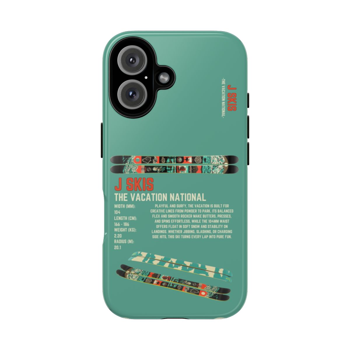 J Skis The Vacation National Phone Case