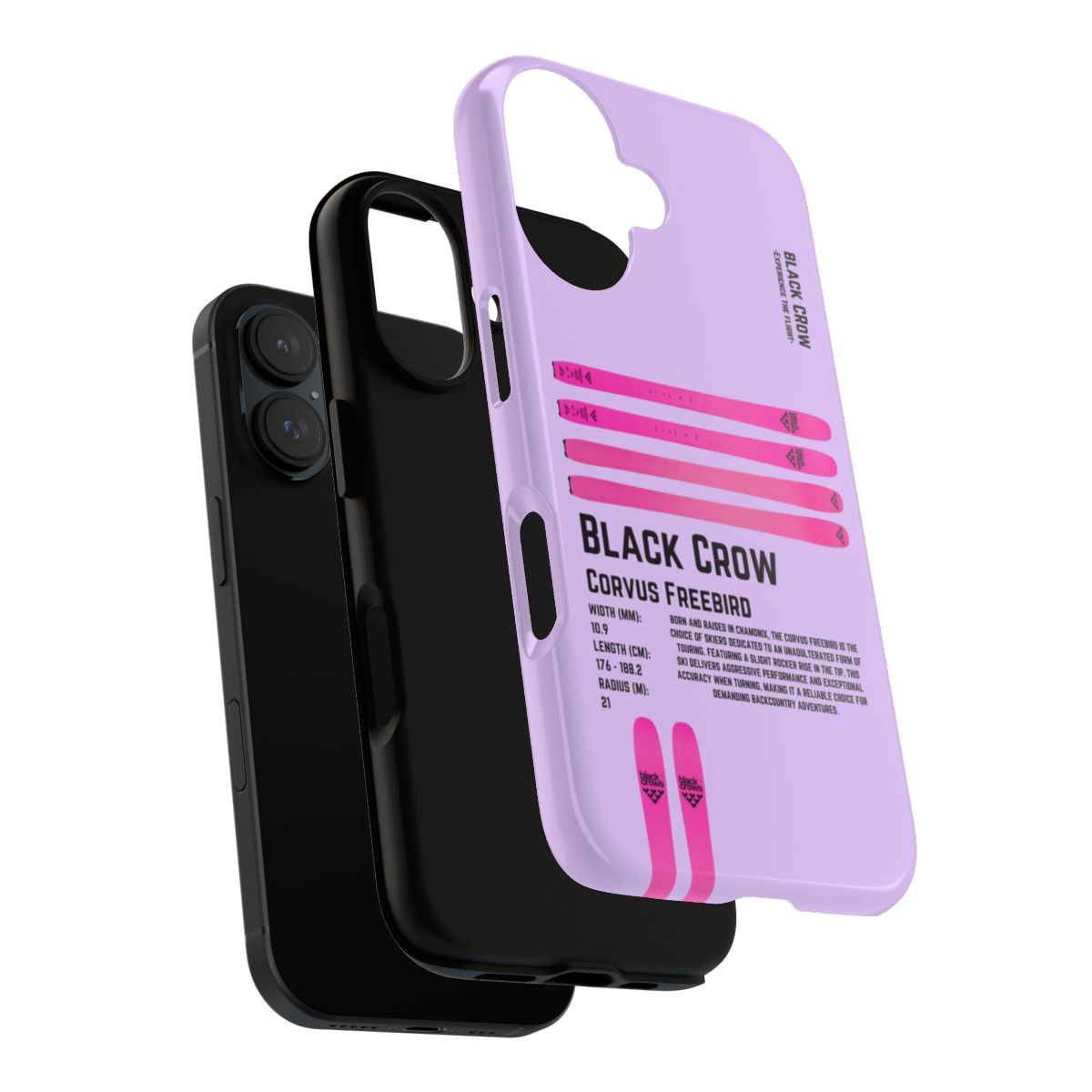 Black Crow Corvus Freebird Phone Case
