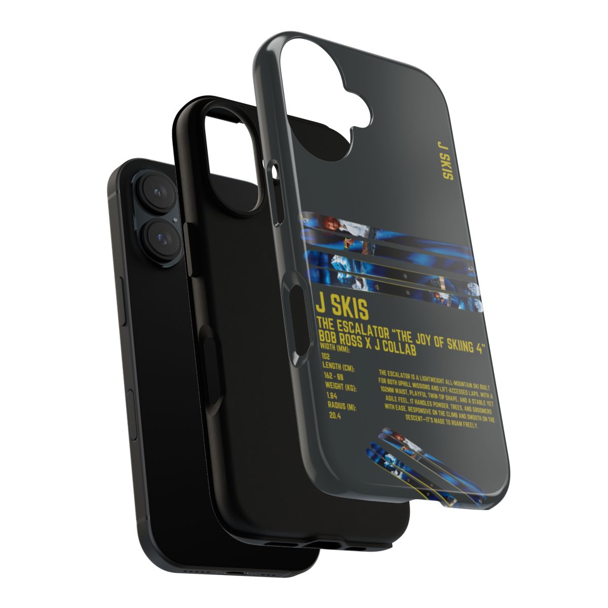 J Skis The Escalator Joy Of Skiing 4 Phone Case