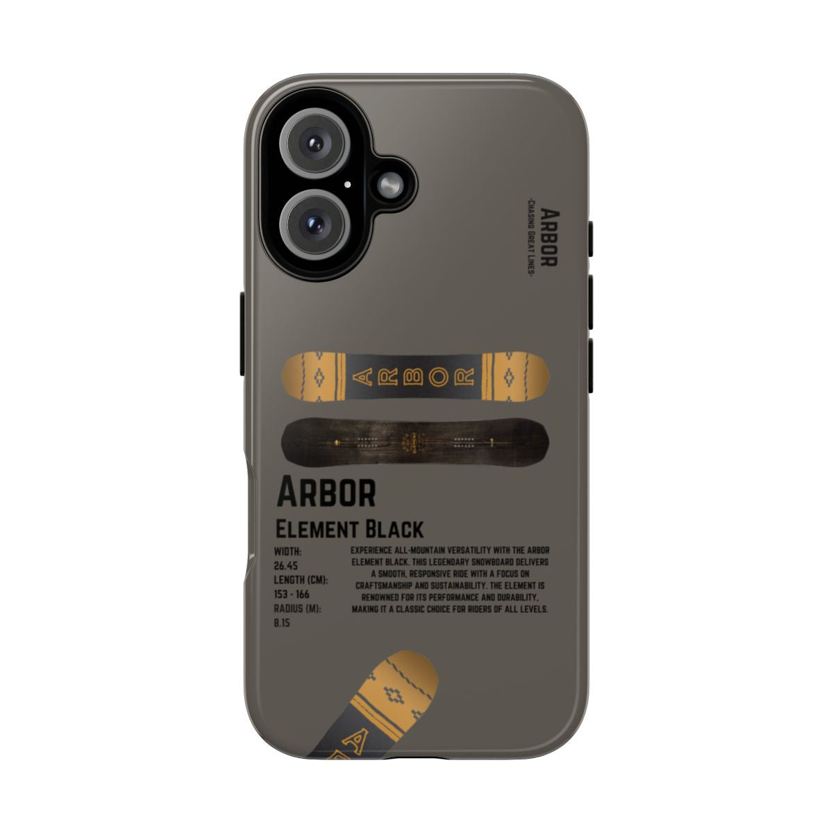 Arbor Element Black Phone Case