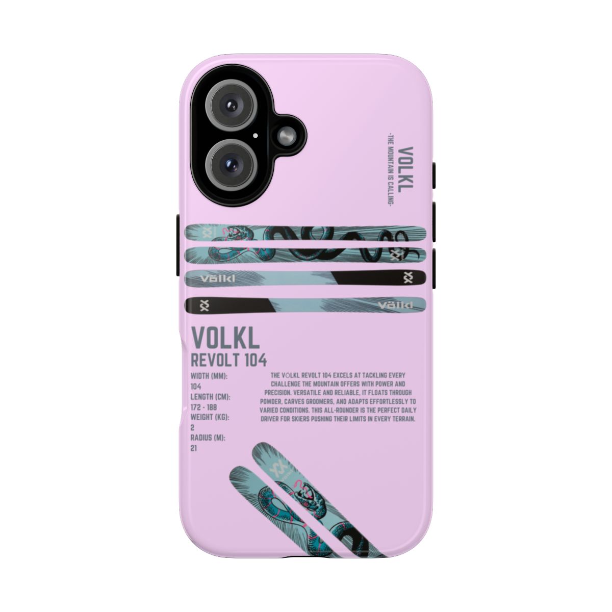 Volkl Revolt 104 Phone Case