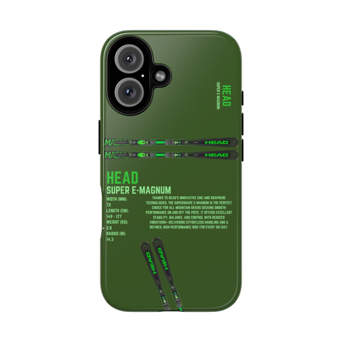 Head Super E-Magnum Phone Case