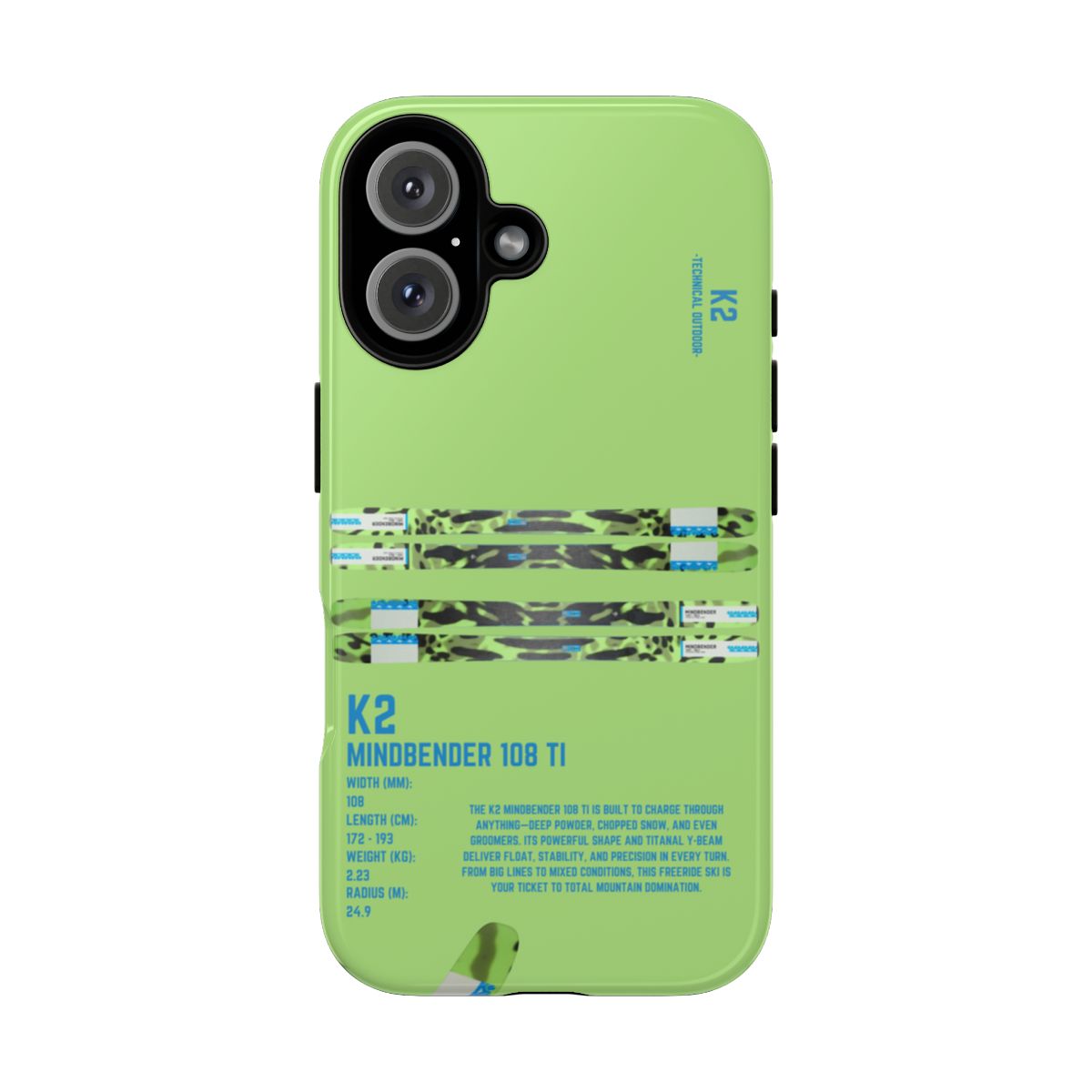 K2 Mindbender 108 TI Phone Case