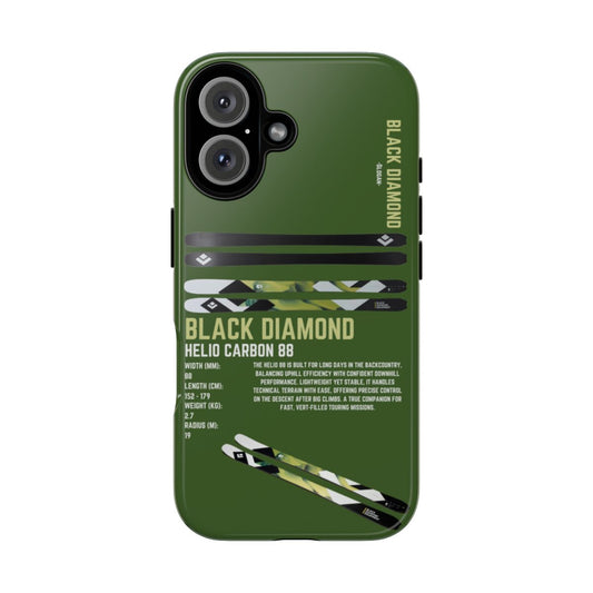 Black Diamond Helio Carbon 88 Phone Case