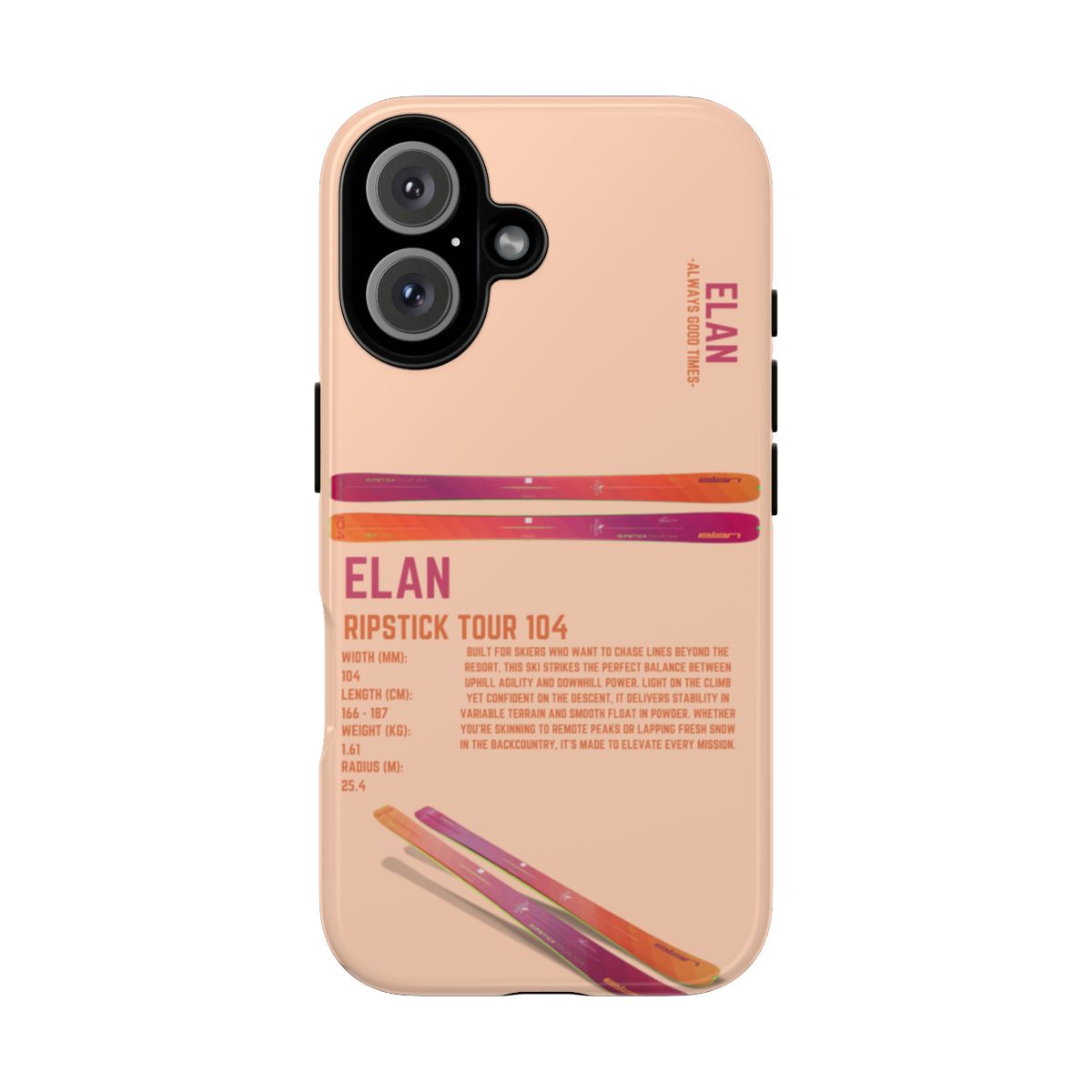 Elan Ripstick Tour 104 Phone Case