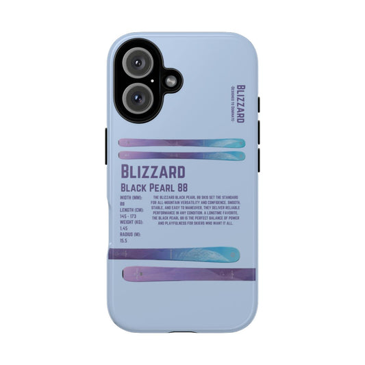 White Blizzard Black Pearl 88 Phone Case