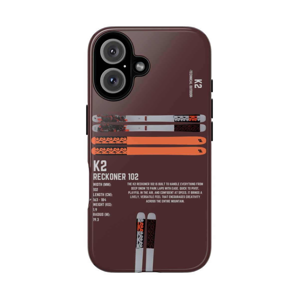 K2 Reckoner 102 Phone Case