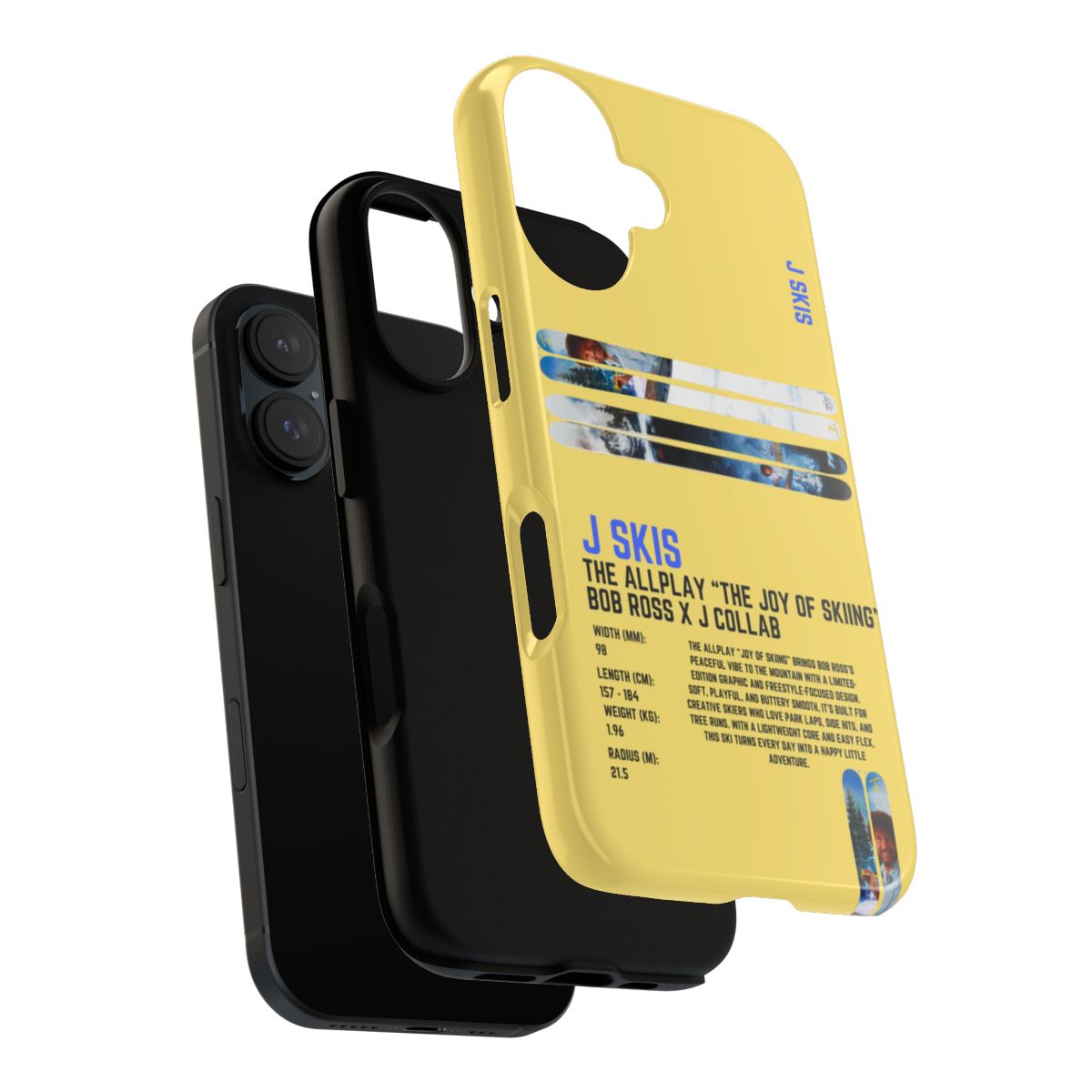 J Skis The Allplay Bob Ross X J Collab Phone Case