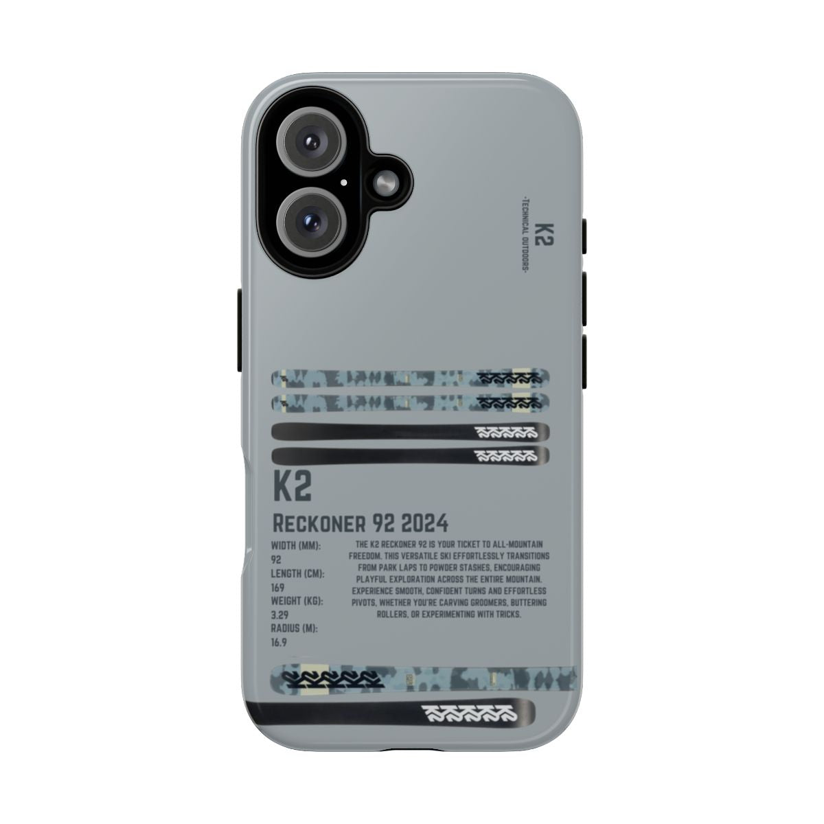 K2 Reckoner 92 Phone Case
