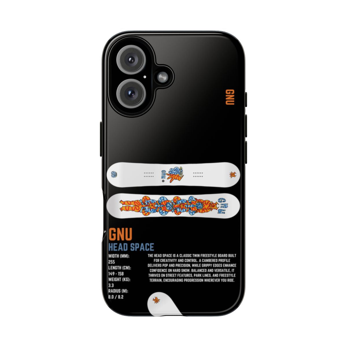 Gnu Head Space Phone Case