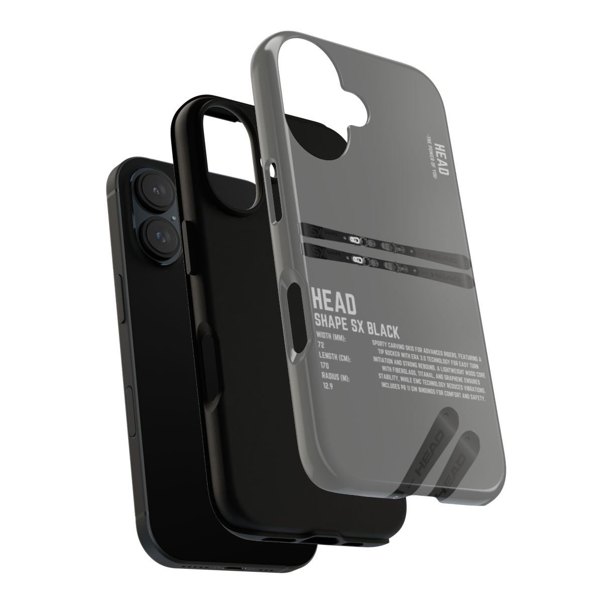 Head Shape SX Black Phone Case